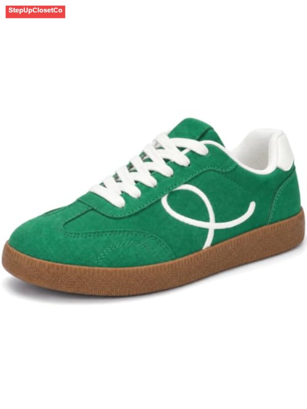 Women's Retro Fashion Sneakers Suede Casual Shoes Gum Sole